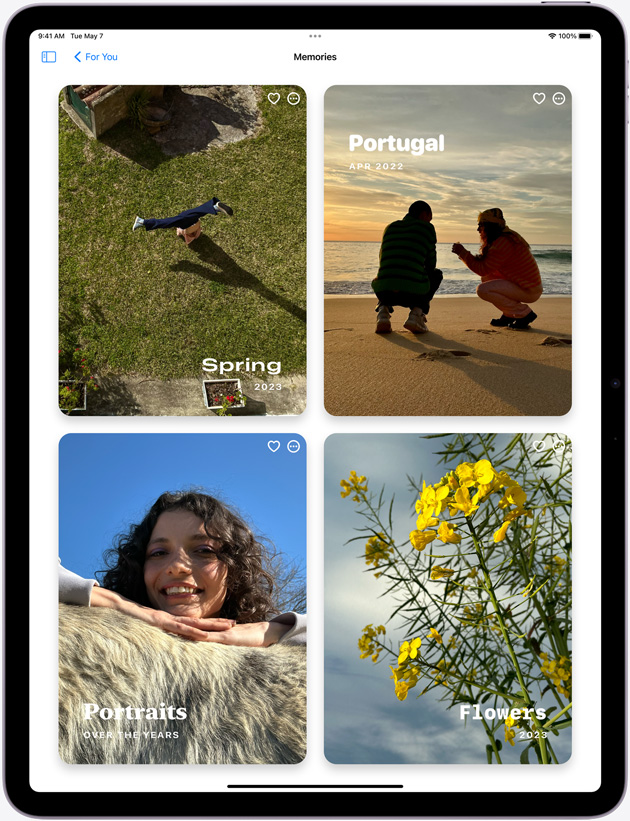 Bilder-appen på iPad Air