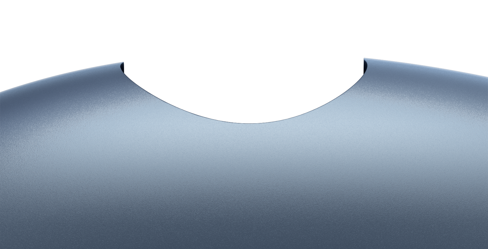 Animatie en close-up van een ronddraaiende Digital Crown van een hemelsblauwe AirPods Max. 