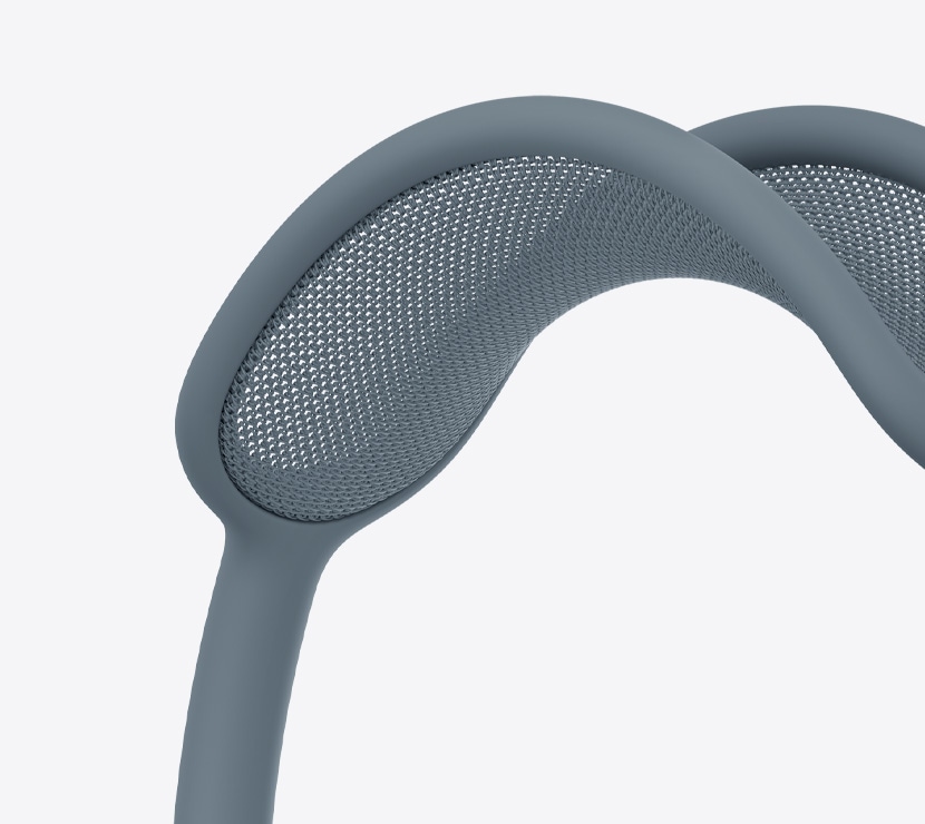  A close-up of the AirPods Max canopy.