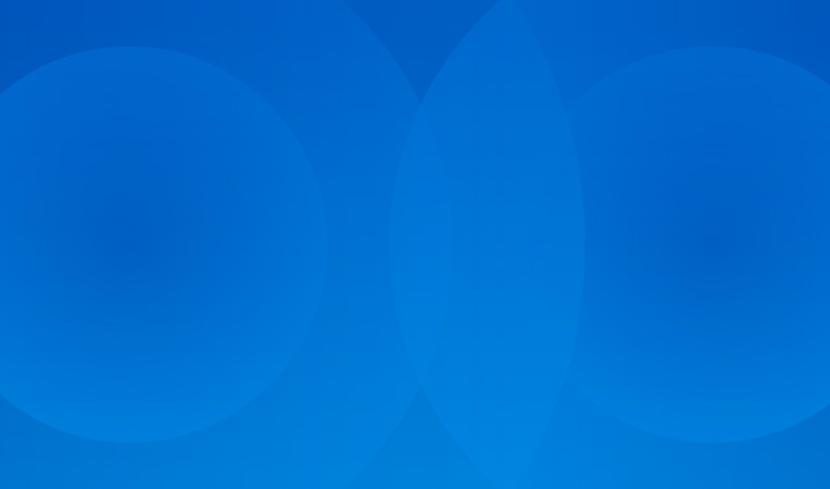 濃いブルーのグラデーションの聴覚の健康のカード、白い耳と虫めがねのアイコン