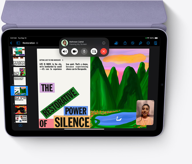 iPad mini rakendus Keynote