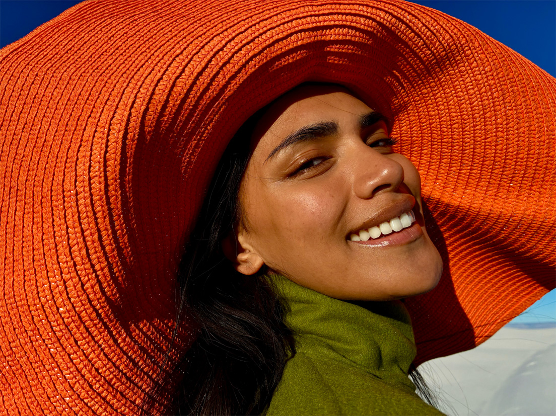 Una foto di una persona scattata con la modalità zoom 1x della fotocamera Fusion.