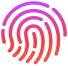An image of a fingerprint representing Touch ID