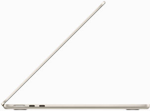 星光色 MacBook Air 側面圖