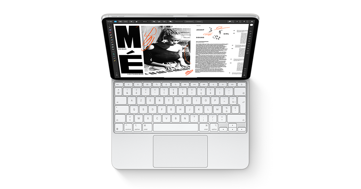 Ipad 10e génération 2022 Clavier Étui avec Touchpad Cute Round Key Color Keyboard  Ipad 10 10.9 pouces détachable Clavier tactile Slim Smart Cover avec