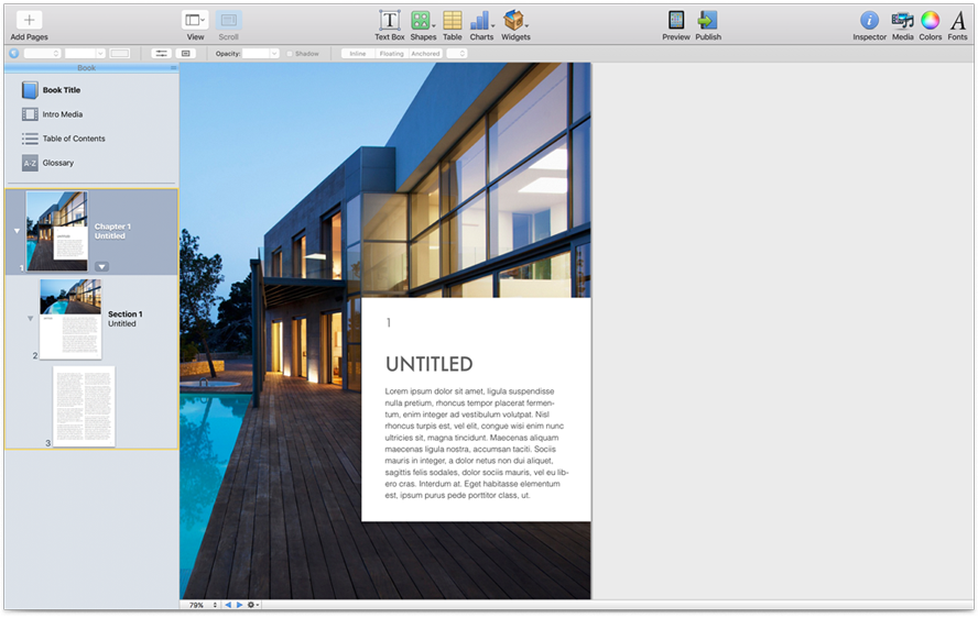 templates for ibooks author free