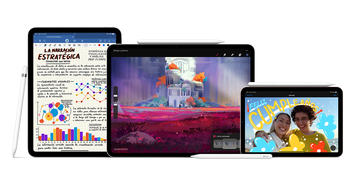 Hommie Lapiz iPad para iPad 2018-2023, con Apple Pencil 2 Puntas, Rechazo  Palma, Recarga Rápida, Compatible con iPad 10/9/8/7/6, Pro 11/12.9, Pro  12.9 3/4/5, Air 3/4/5, Mini 5/6 : : Electrónica