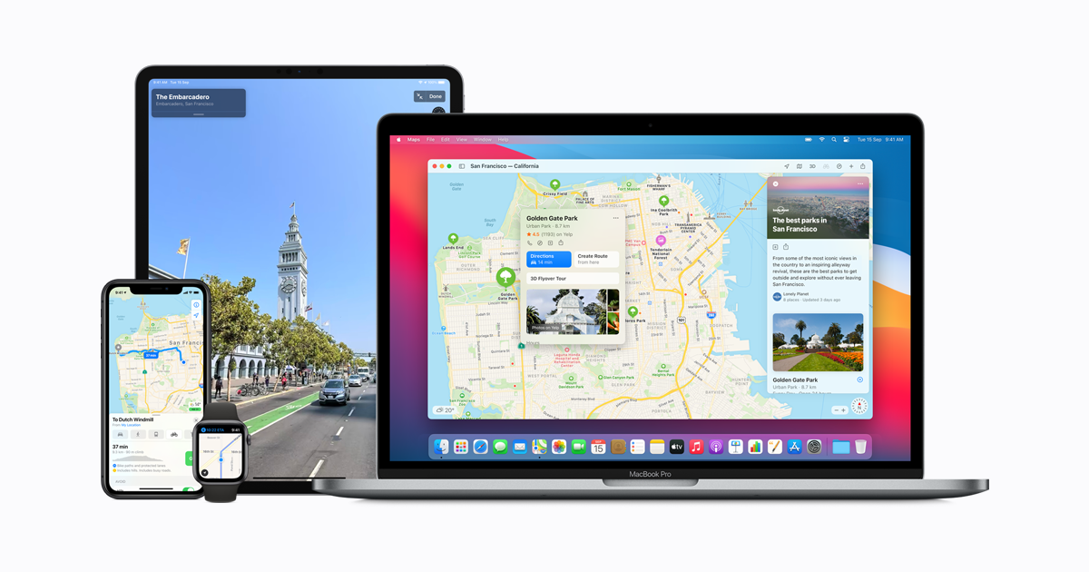 apple maps desktop