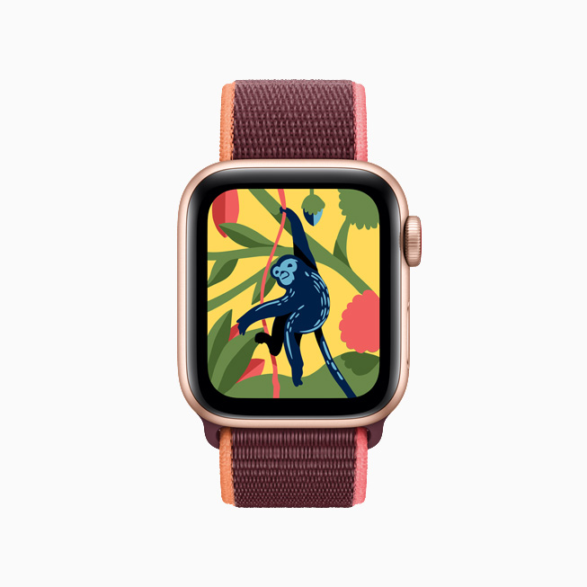 Colouring Watch app on Apple Watch. 