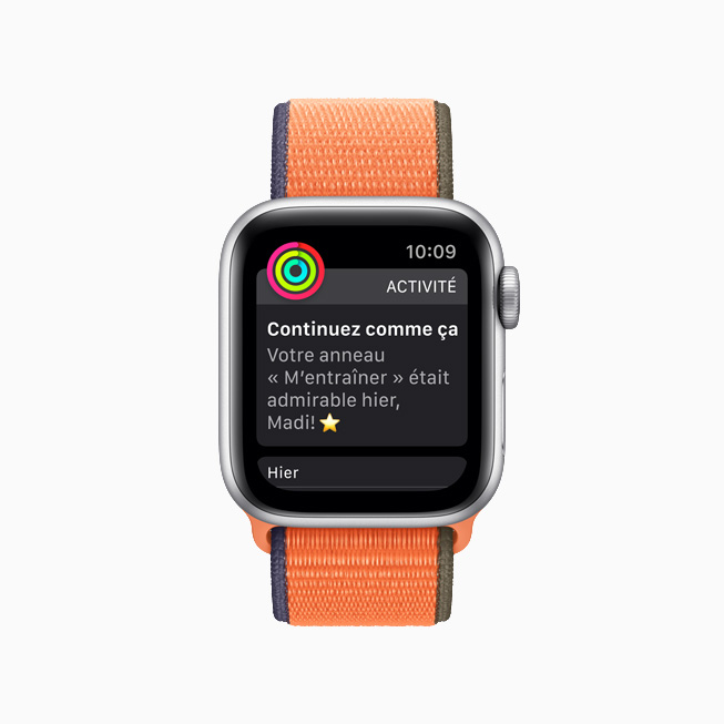 Anneaux d’activité sur Apple Watch Series 6.
