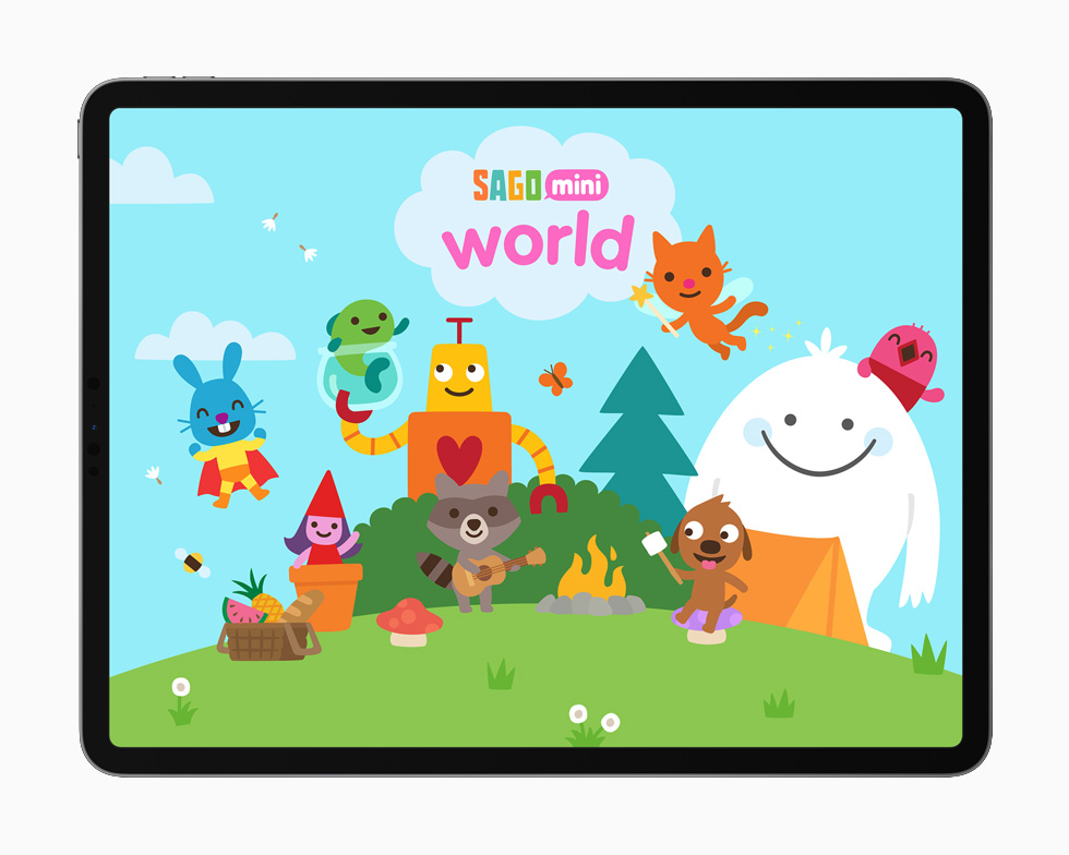 Sago Mini World displayed on iPad Pro 12.9-inch.