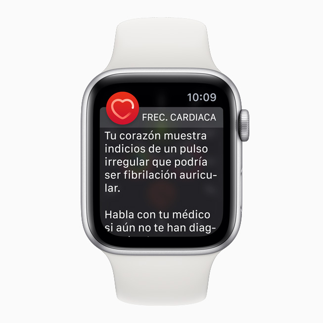 App ECG, notificación de ritmo cardiaco, muy pronto - Apple (CO)