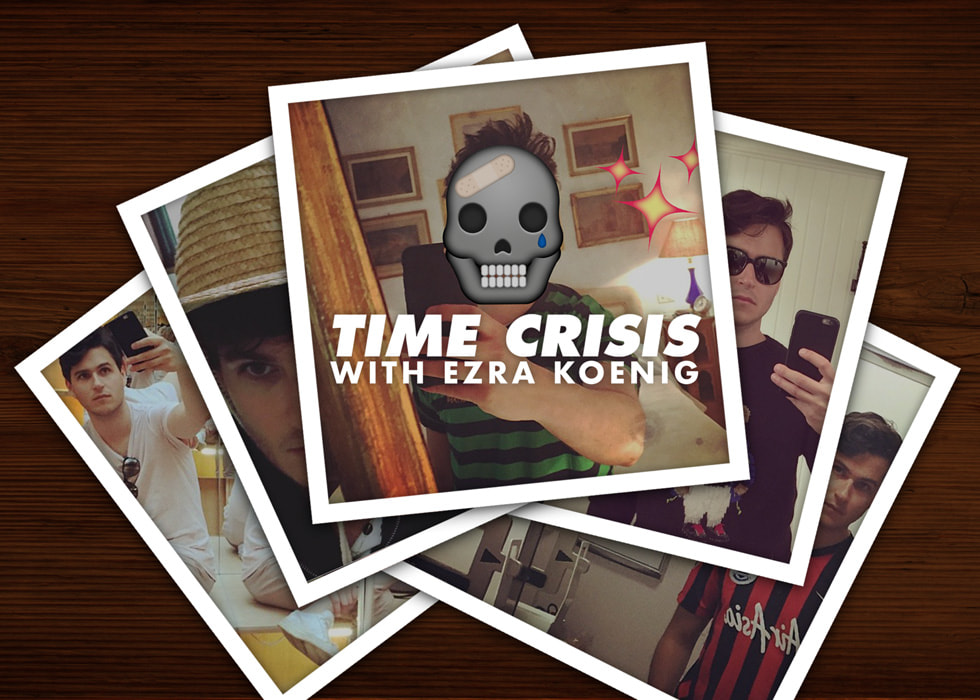 Illustration for Ezra Koenigs program Time Crisis på Apple Music.