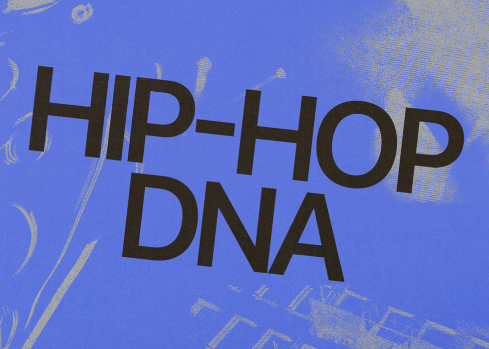 Arte gráfico para el programa Hip-Hop DNA de Ebro Darden en Apple Music.