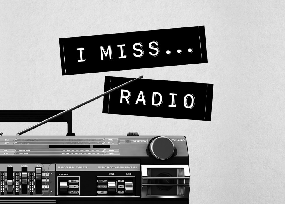 Apple Music 上的《I Miss… Radio》節目插圖。圖片顯示主持人 Jad Abumrad。