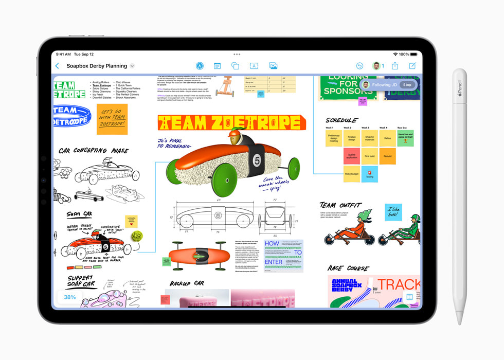 Nuevo ipad pro color rosa de apple inc lindo dispositivo pantalla de  maqueta ipad pro y tableta en la parte posterior lápiz de apple ilustración  vectorial alto detalle editorial