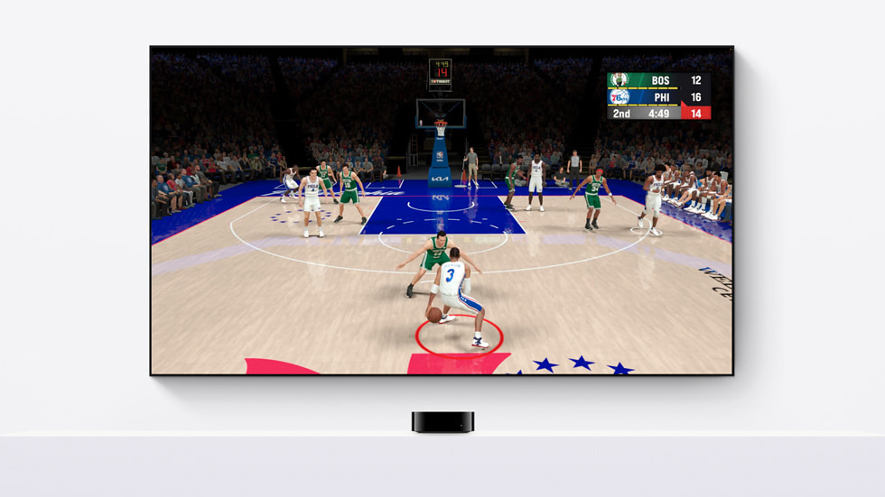 Ein Szenebild aus NBA 2K24 Arcade Edition auf Apple TV.