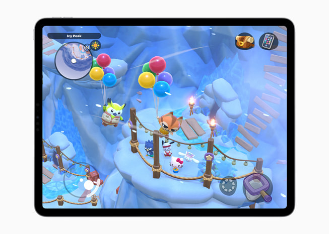 Ukázka ze hry Hello Kitty Island Adventure na iPadu Pro 