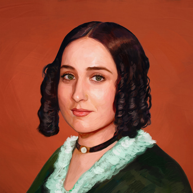 A portrait of composer Fanny Mendelssohn from Apple Music Classical.
