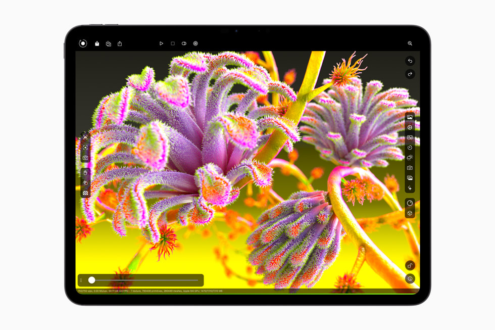 Aplikace Octane zobrazená na iPadu Pro.