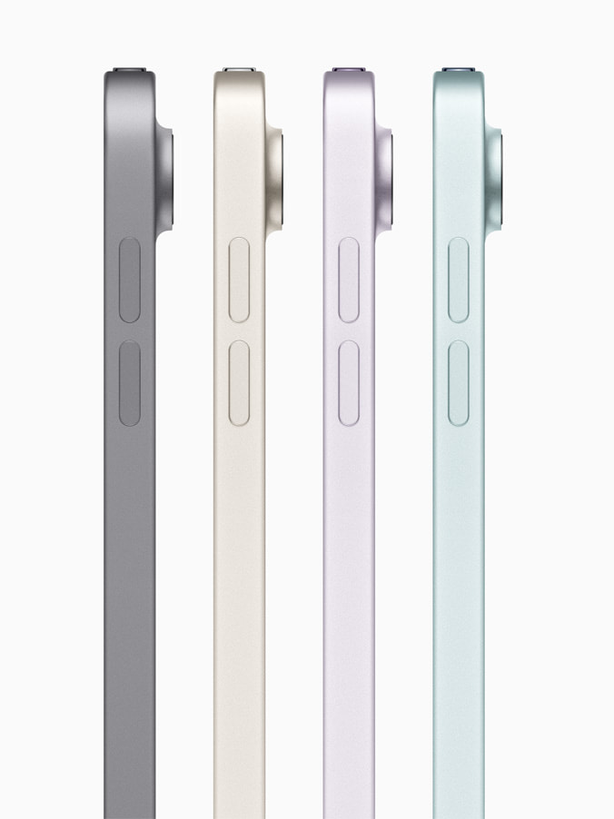 2024年 新型iPad Air(M2) 5つのポイント

POINT.1 11インチ、13インチの2つのサイズ展開に　選べるカラーは4色