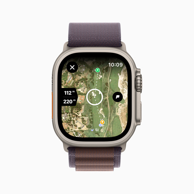 Na Apple Watch se zobrazuje aplikace Hole19