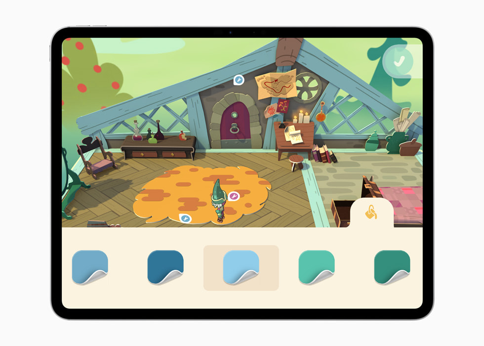 Gameplay in Crayola Adventures displayed on iPad Pro.