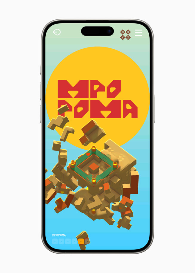 A Rytmos puzzle displayed on iPhone 15 Pro.