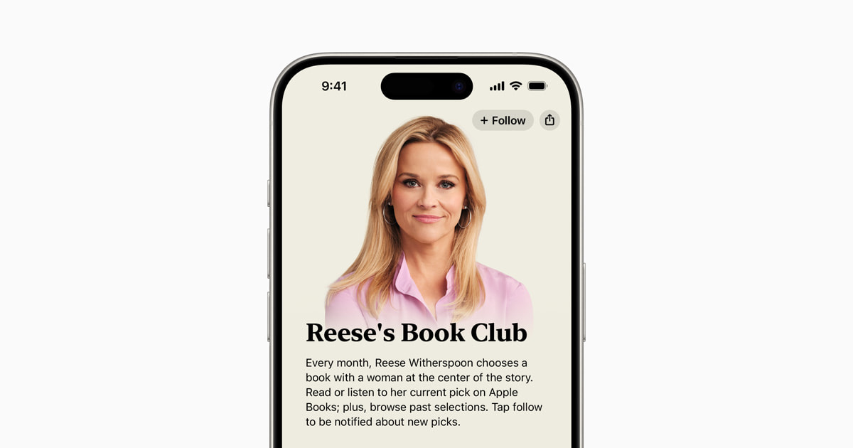Apple Books turns into official audiobook residence for Reese’s E-book Membership