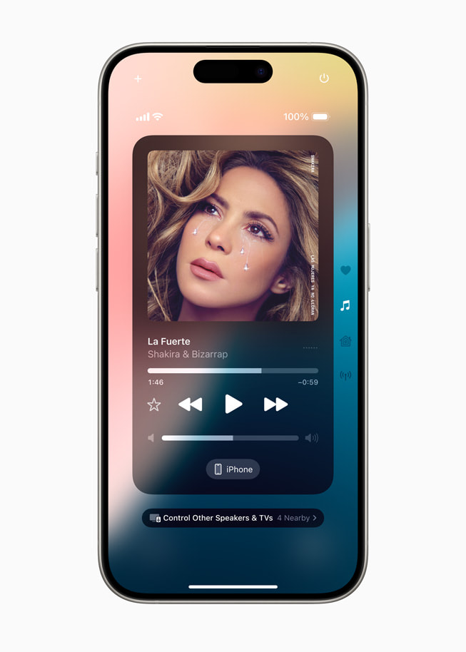 The refreshed design of Control Center delivers quick access to new groups of a user’s most utilized controls, such as media playback, Home controls, and connectivity, as well as the ability to easily swipe between each.