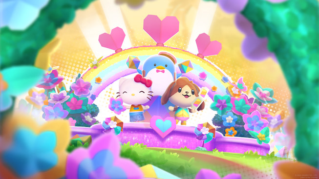 Hình ảnh trong trò chơi Hello Kitty Island Adventure của Sunblink và Sanrio. 	 