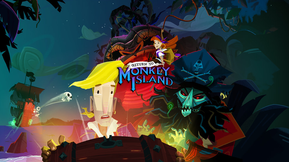 Uma imagem do jogo Return to Monkey Island+, da Devolver Digital.