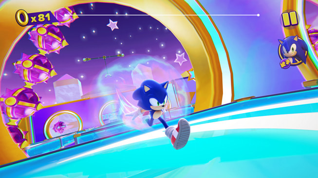 Hình ảnh trong trò chơi Sonic Dream Team của SEGA HARDlight. 