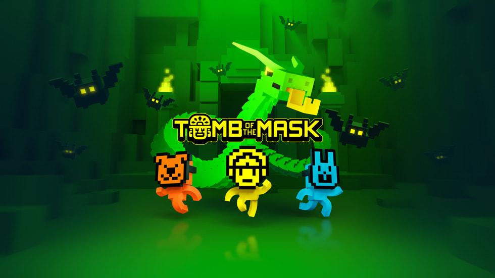 لقطة من لعبة +Tomb of the Mask من تصميم Playgendary.