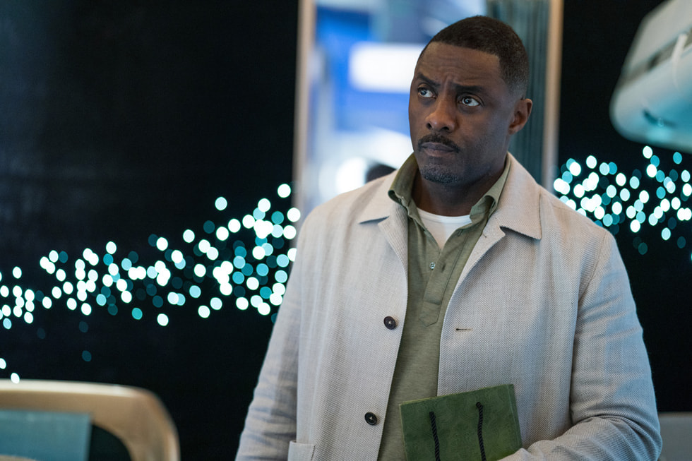 A still from Apple TV+ series “Hijack” featuring actor Idris Elba.