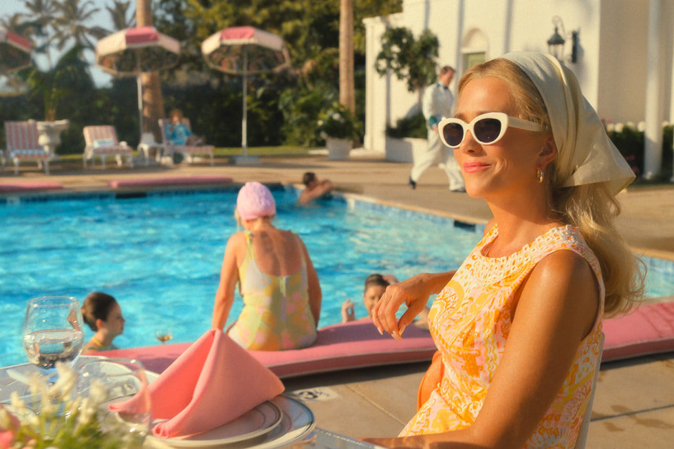 A still from Apple TV+ series “Palm Royale” featuring actor Kristen Wiig.