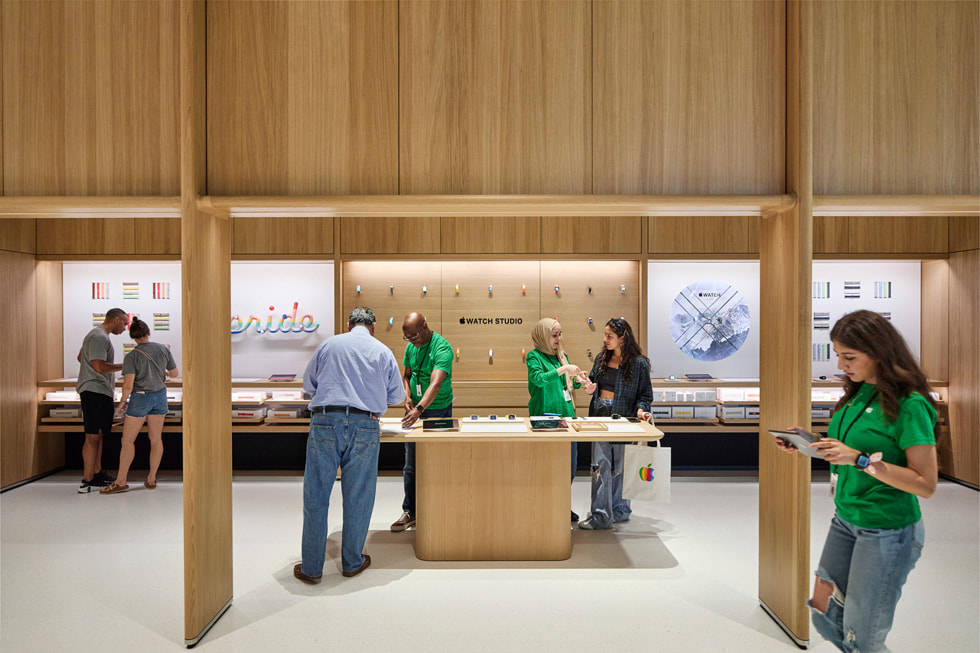 展示在 Apple Tysons Corner 的 Apple Watch Studio 體驗。 