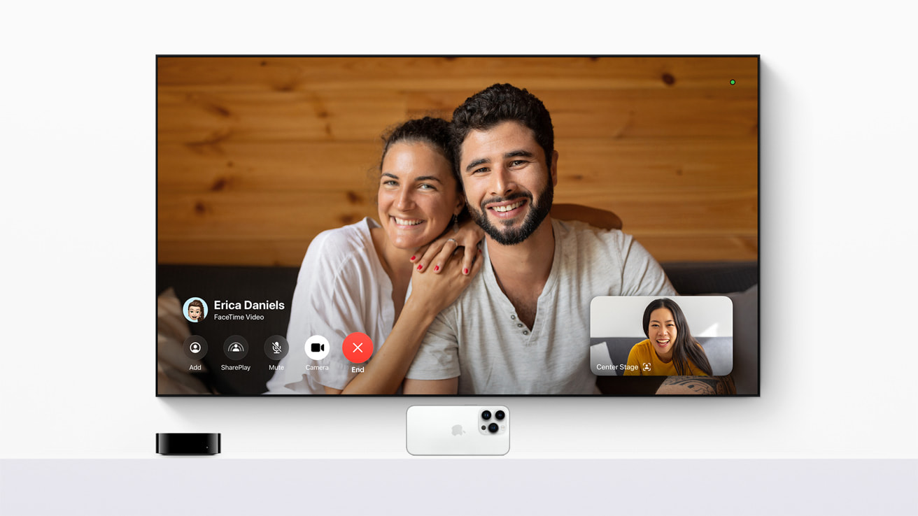 tvOS 17 brings FaceTime and video conferencing to Apple TV 4K - Apple