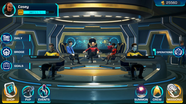 Una imagen del juego “Star Trek: Legends.”