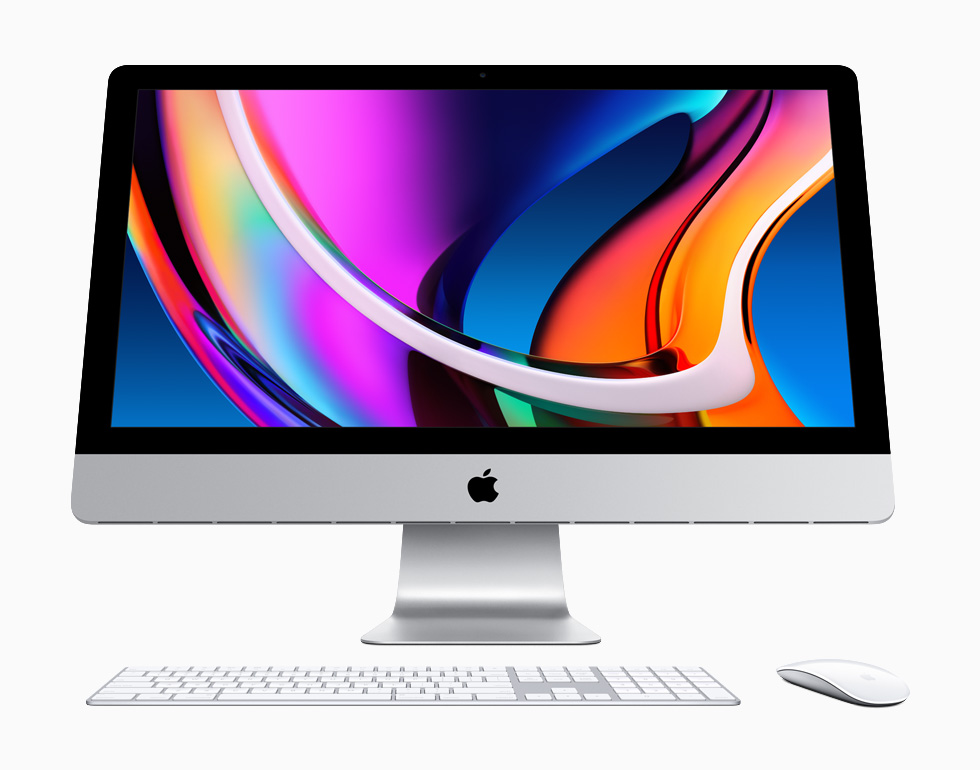 A front view of the new 27-inch iMac.