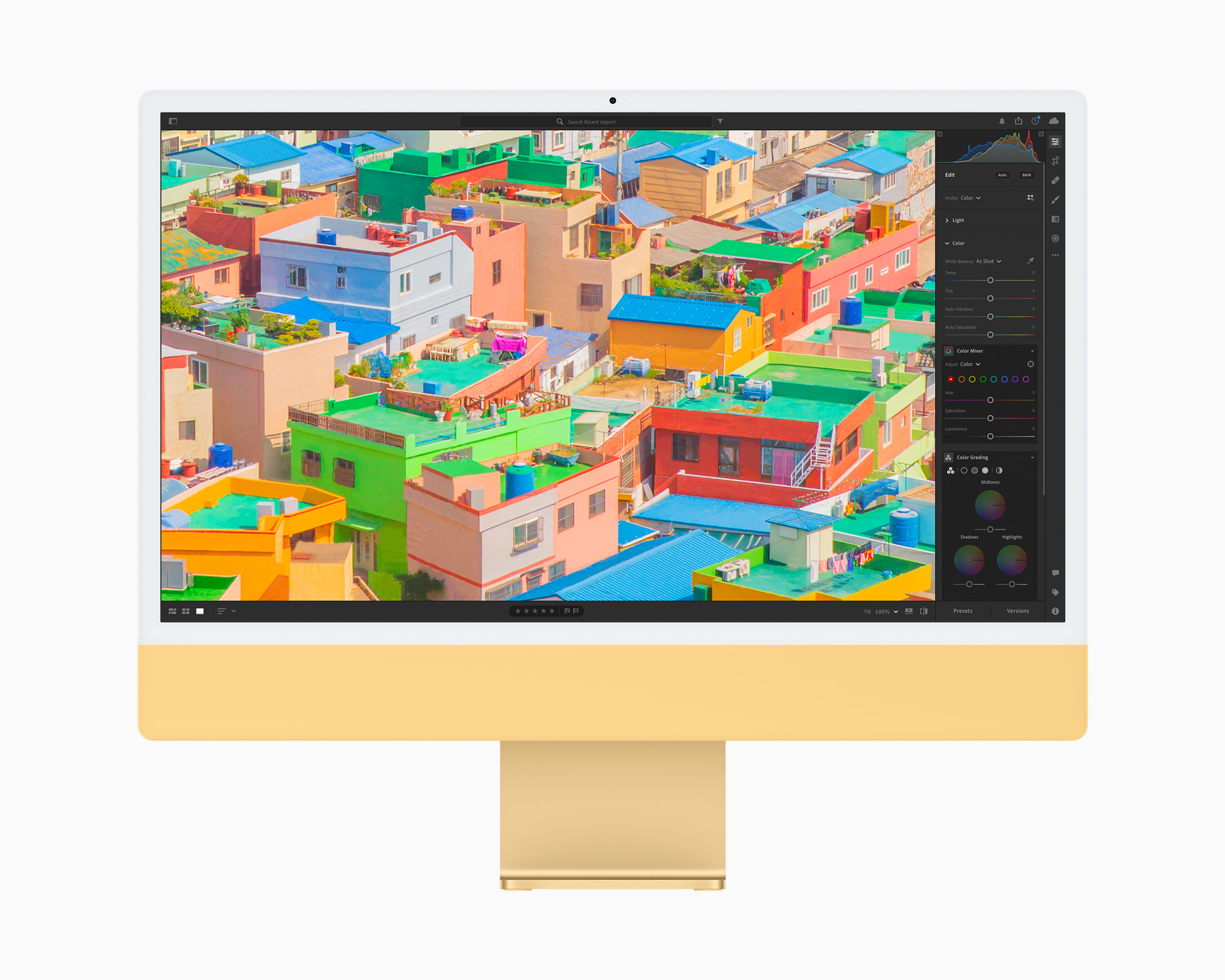 iMac features allnew design in vibrant colors, M1 chip, and 4.5K