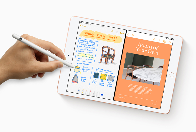 iPad’de Apple Pencil entegrasyonuna sahip yeni Notlar uygulaması.