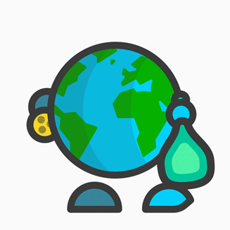 Ein anthropomorphes Planet Earth-Icon der limitierten 2023 Earth Day Auszeichnung beim Spielen von Pickleball in Apple Fitness+.
