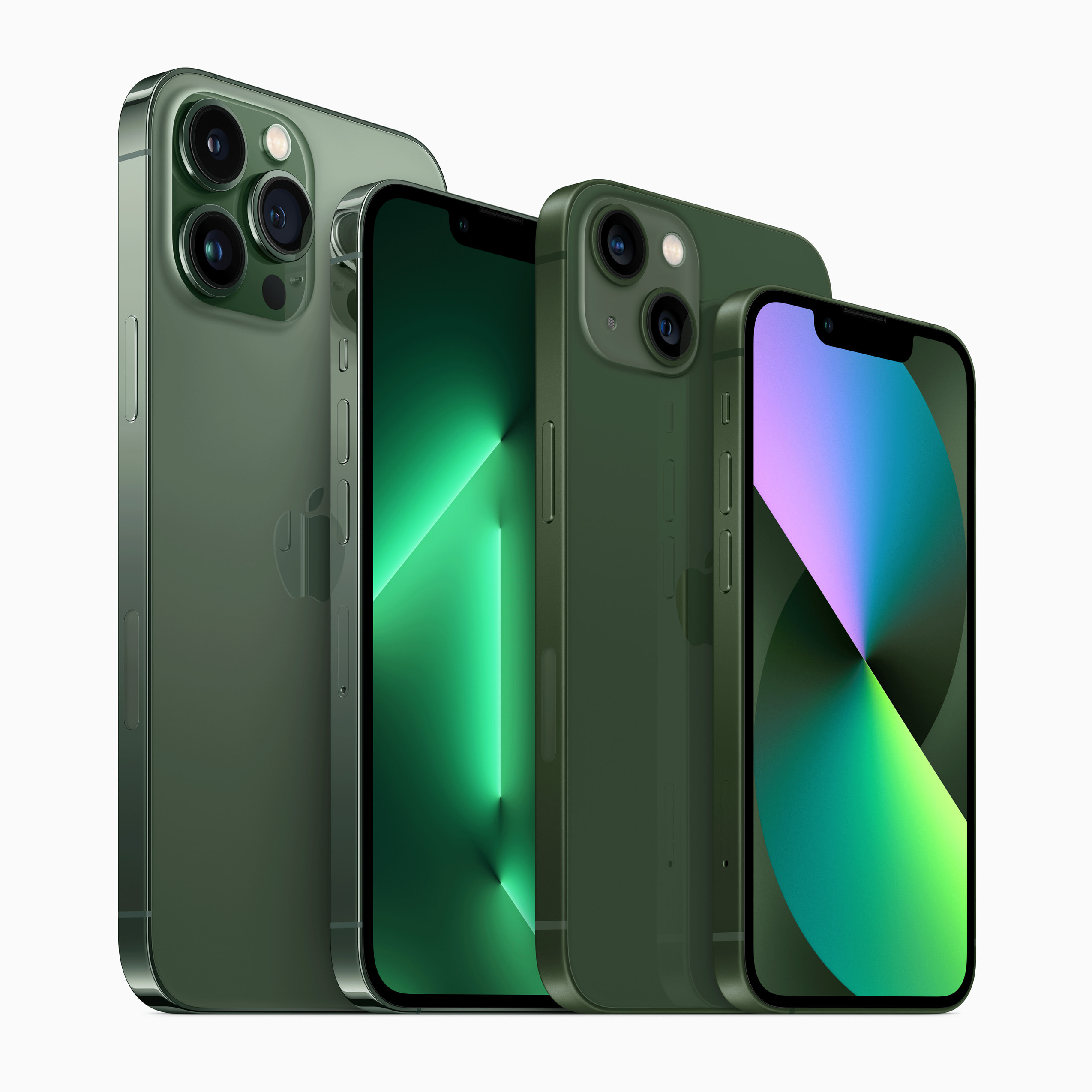 Apple 推出耀眼絕美的綠色外觀iPhone 13 系列- Apple (台灣)