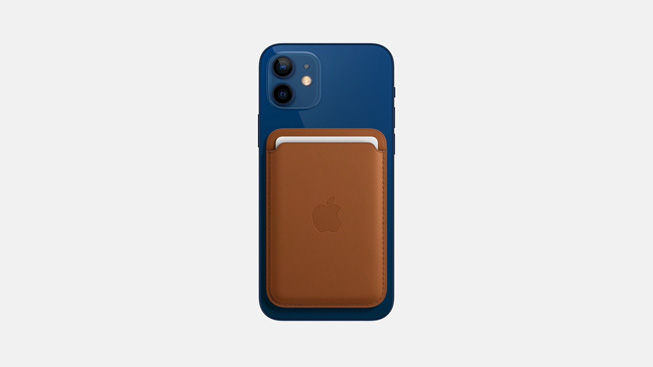 L’étui portefeuille en cuir MagSafe pour iPhone. 