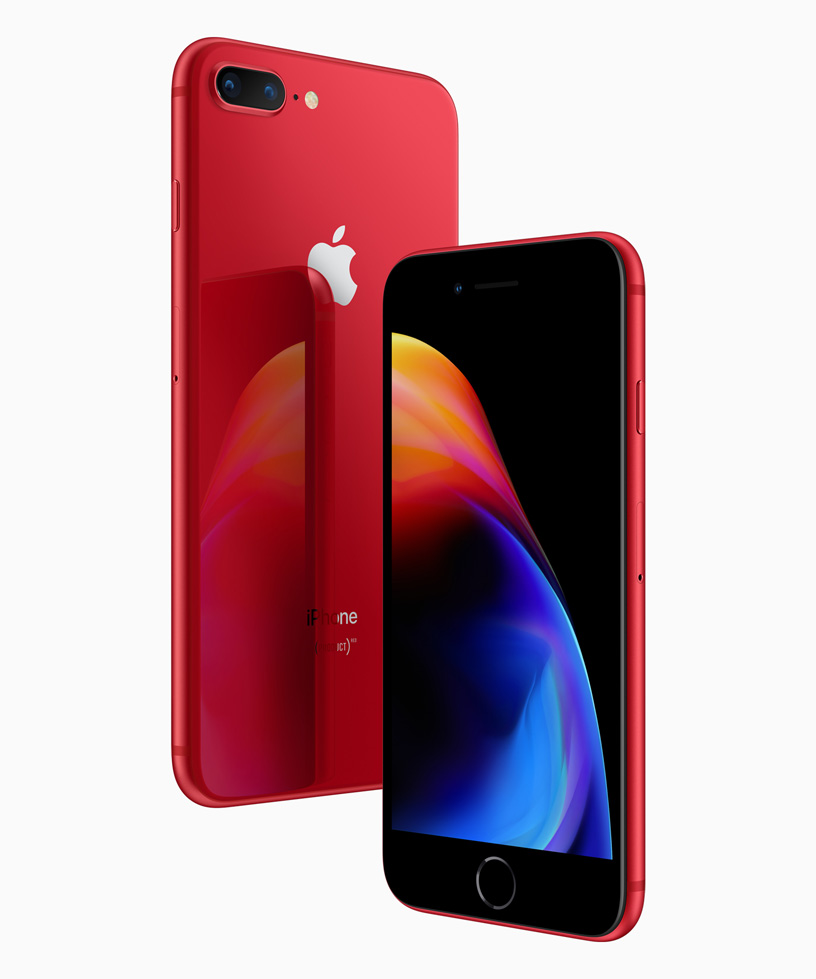 Apple、iPhone 8 および iPhone 8 Plus (PRODUCT)RED Special
