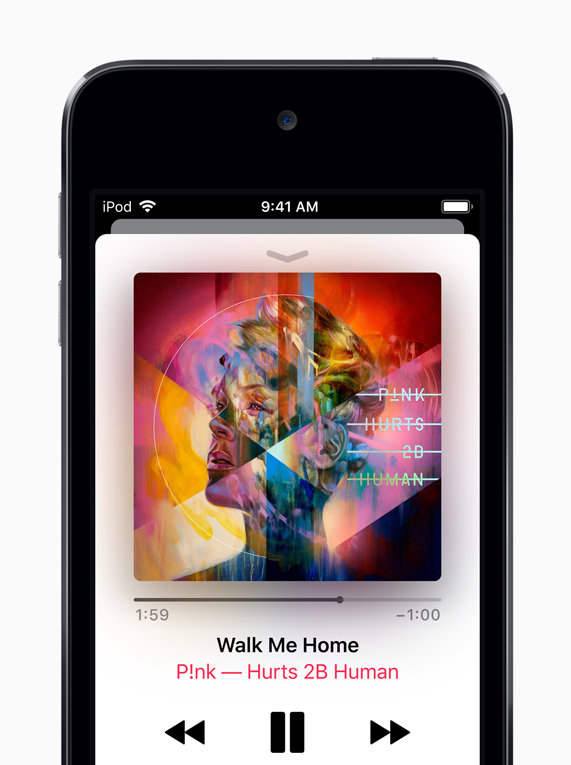 Apple Music on iPod touch.