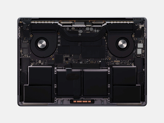 Thermische architectuur van MacBook Pro.