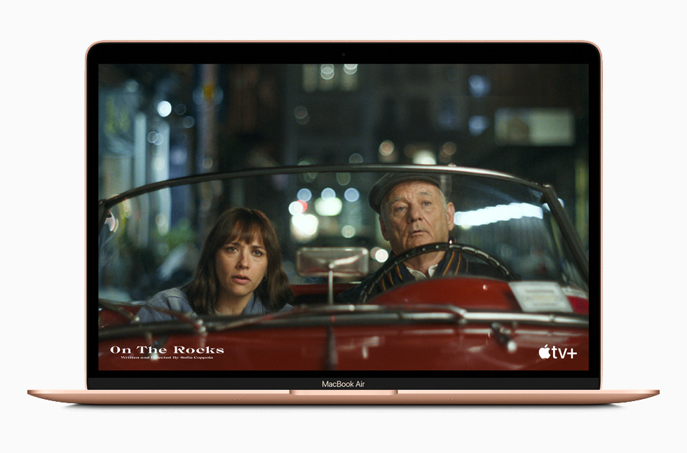 Apple TV+ op MacBook Air.