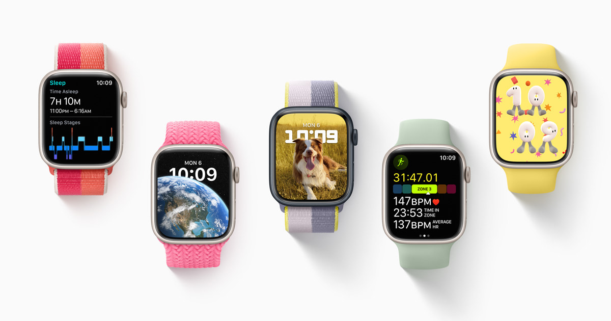 نظام watchOS 9 يقدم طرقاً جديدة لتبقى على اتصال وتواصل وتحافظ على نشاطك  وصحتك - Apple (AE)